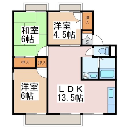 島内駅 徒歩2分 2階の物件間取画像